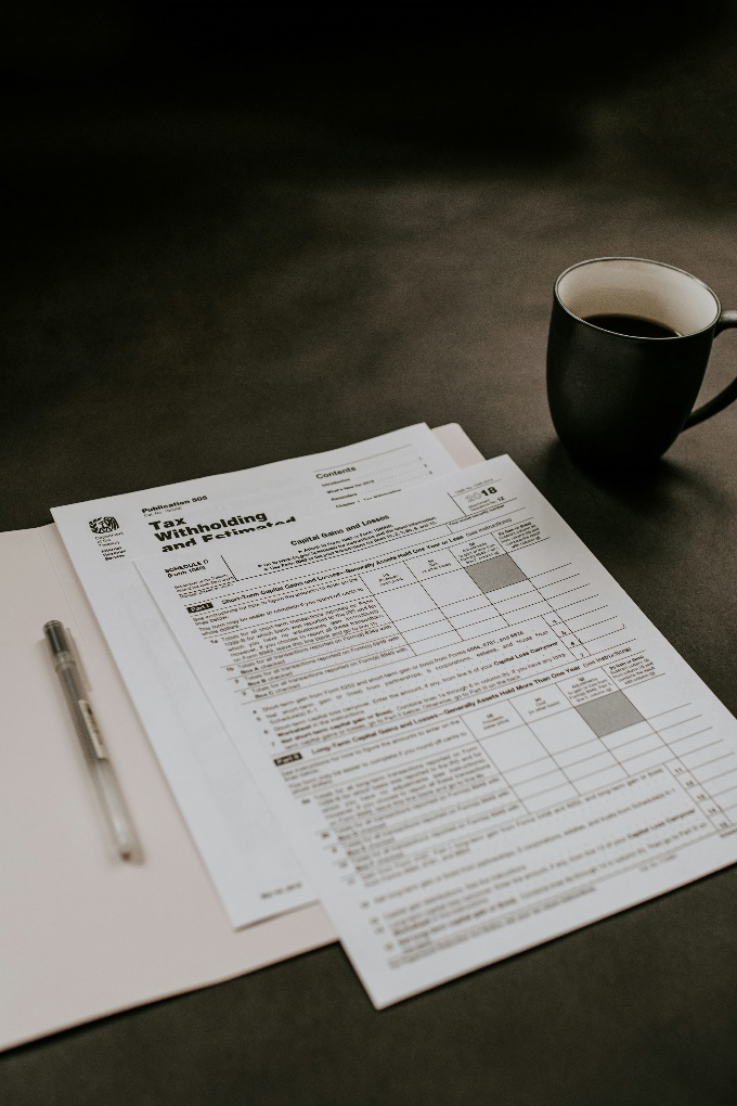 tax documentation on a table